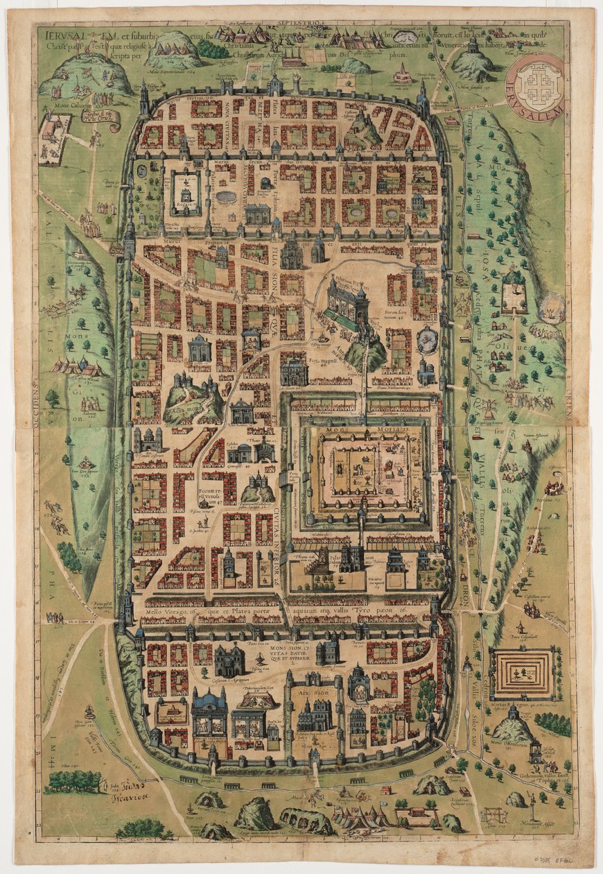 Gerusalemme e i suoi sobborghi da Christian Kruik van Adrichem