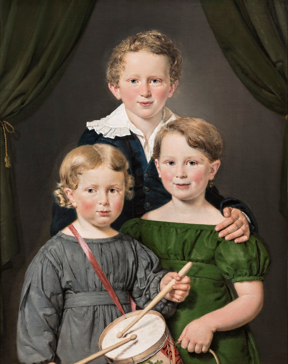 I tre figli di Hans e Bolette Puggaard da Christian Albrecht Jensen