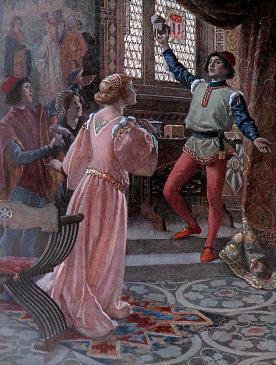 Il Mercante di Venezia, c.1900 (illustrazione) da Christian August Printz