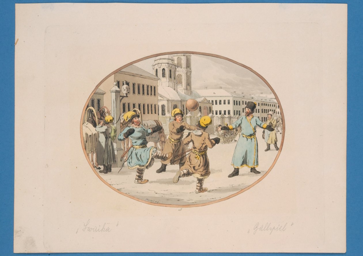 Partita di pallone, c.1910 da Christian Gottfried Geissler
