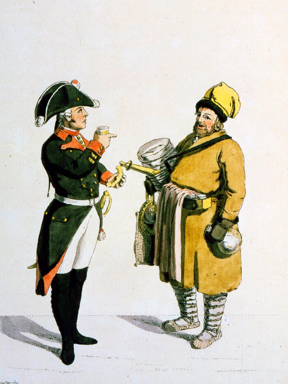 Venditore di Sbiten da Christian Gottfried Heinrich Geissler