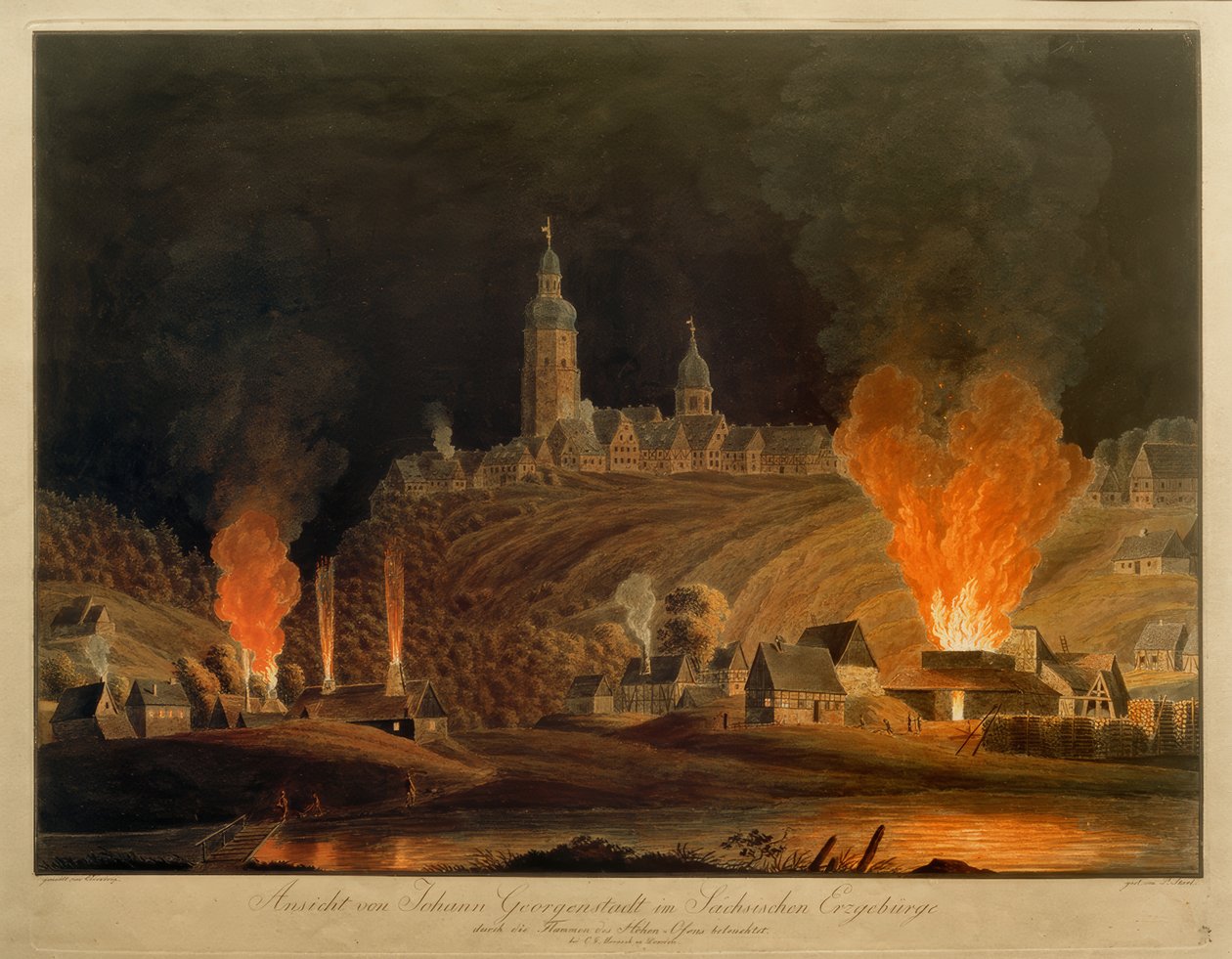 Vista di Johanngeorgenstadt da Christian Johann Oldendorp