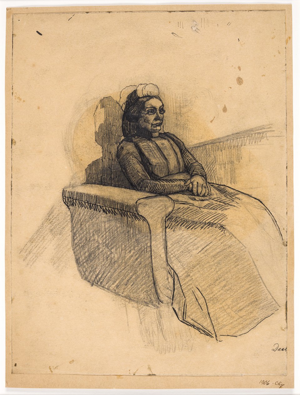 Signora sul divano da Christian Kongstad Petersen