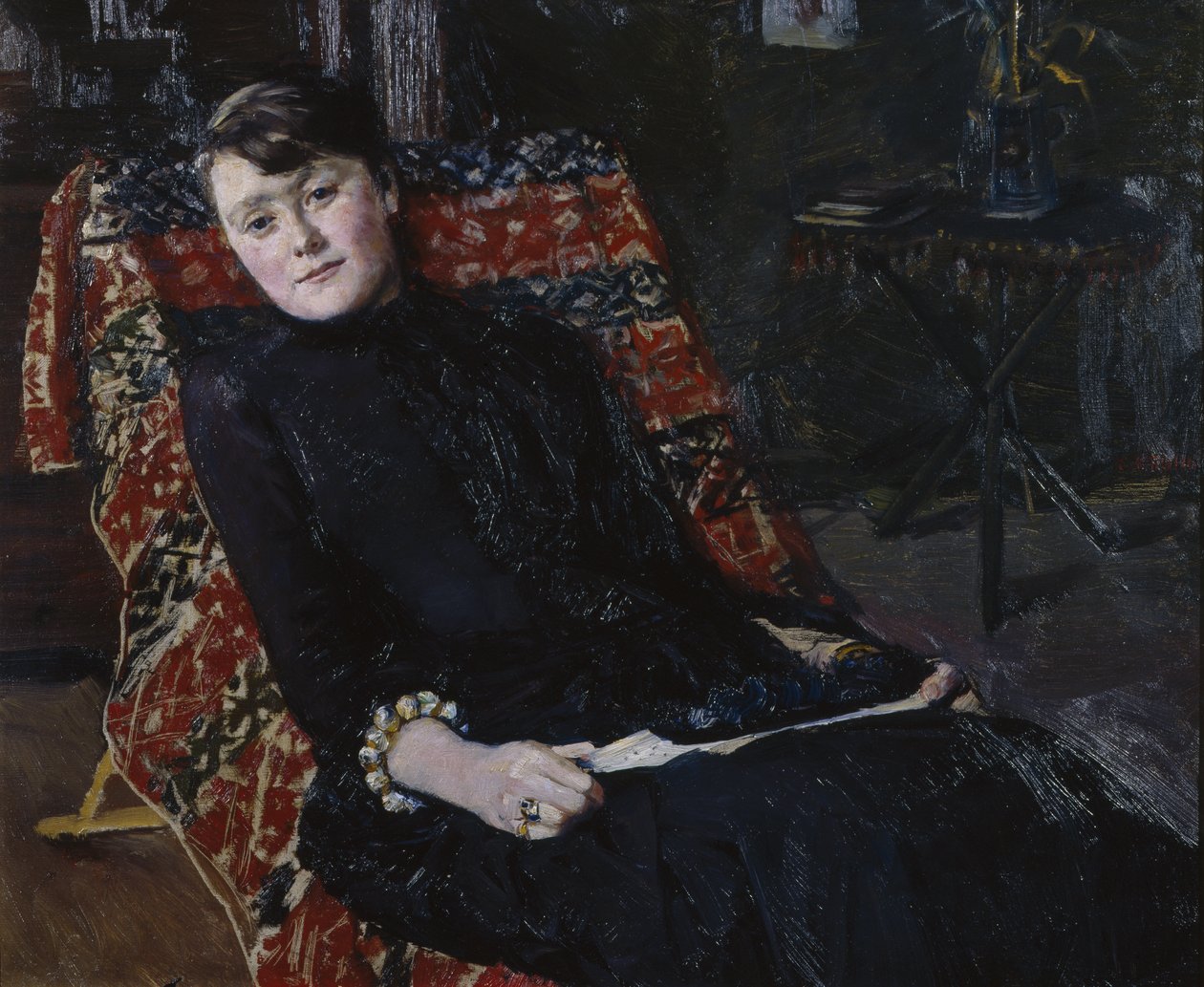 Attrice Constance Bruun da Christian Krohg
