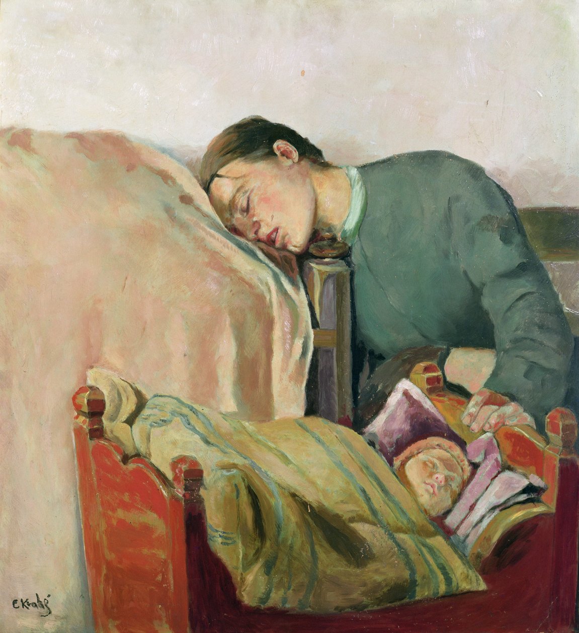 Madre e figlio da Christian Krohg