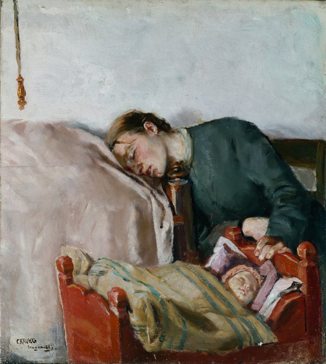 Madre e figlio da Christian Krohg