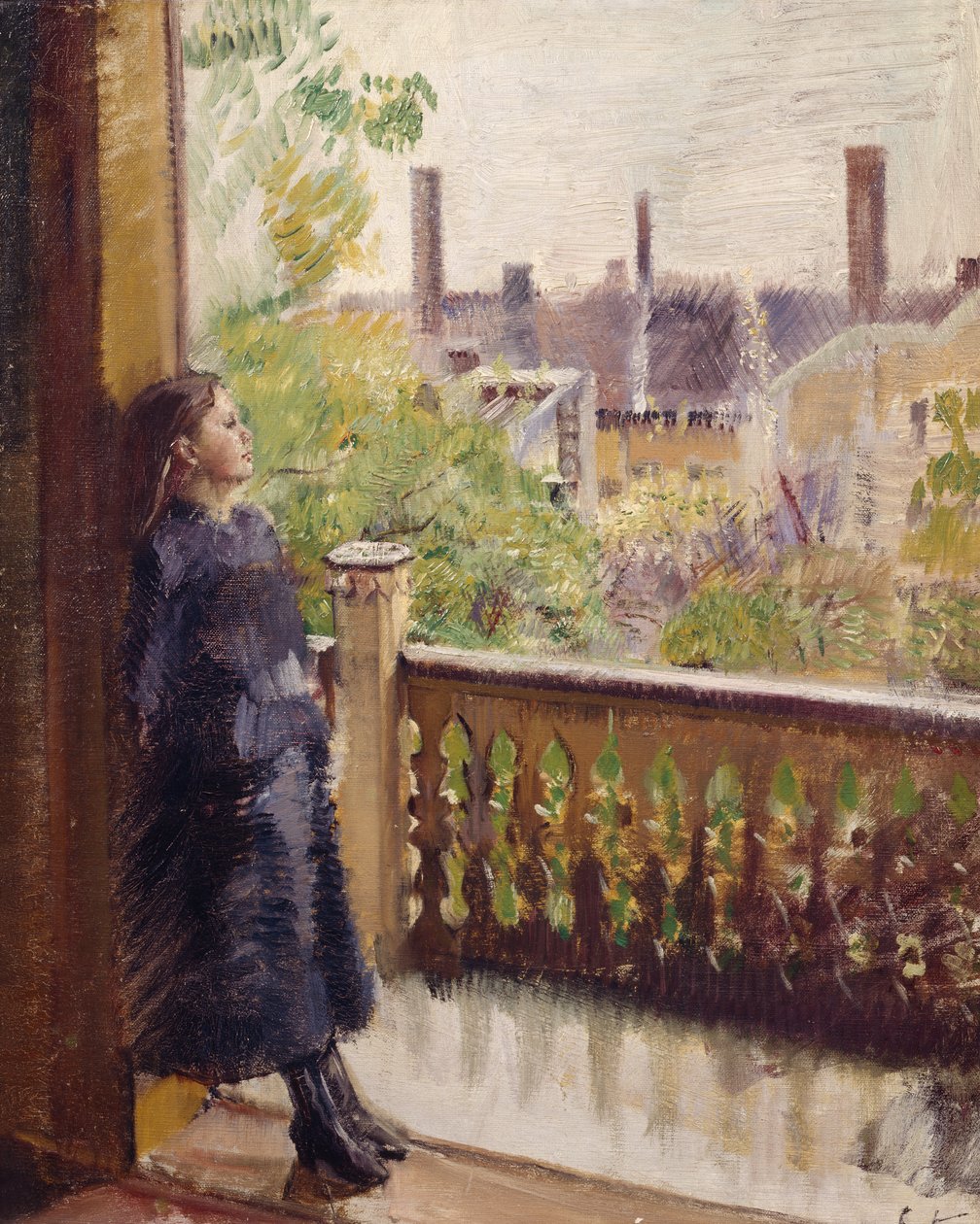 La veranda in Grønnegate da Christian Krohg