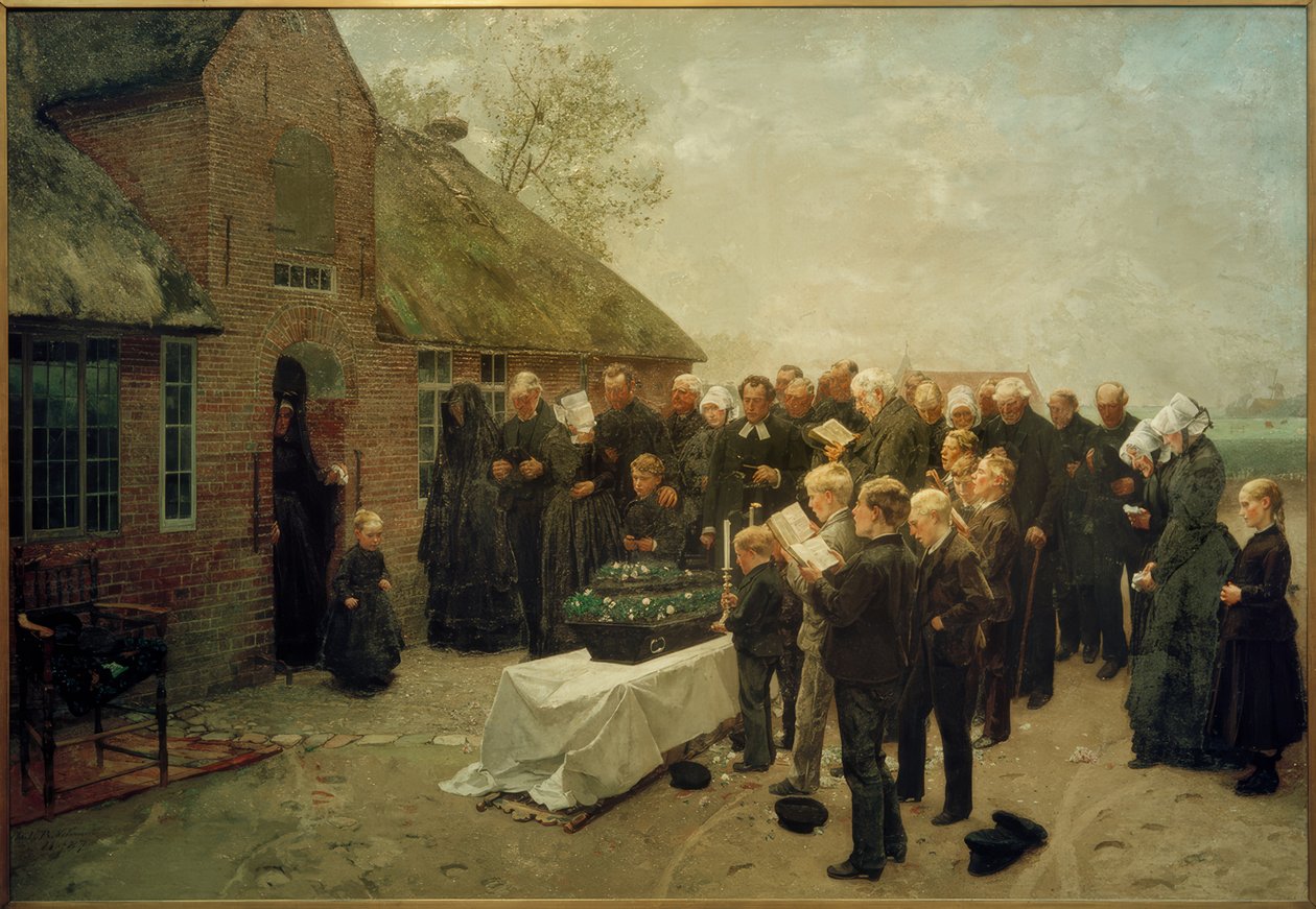 Ch. L. Brokelmann, Funerale frisone del nord da Christian Ludwig Bokelmann
