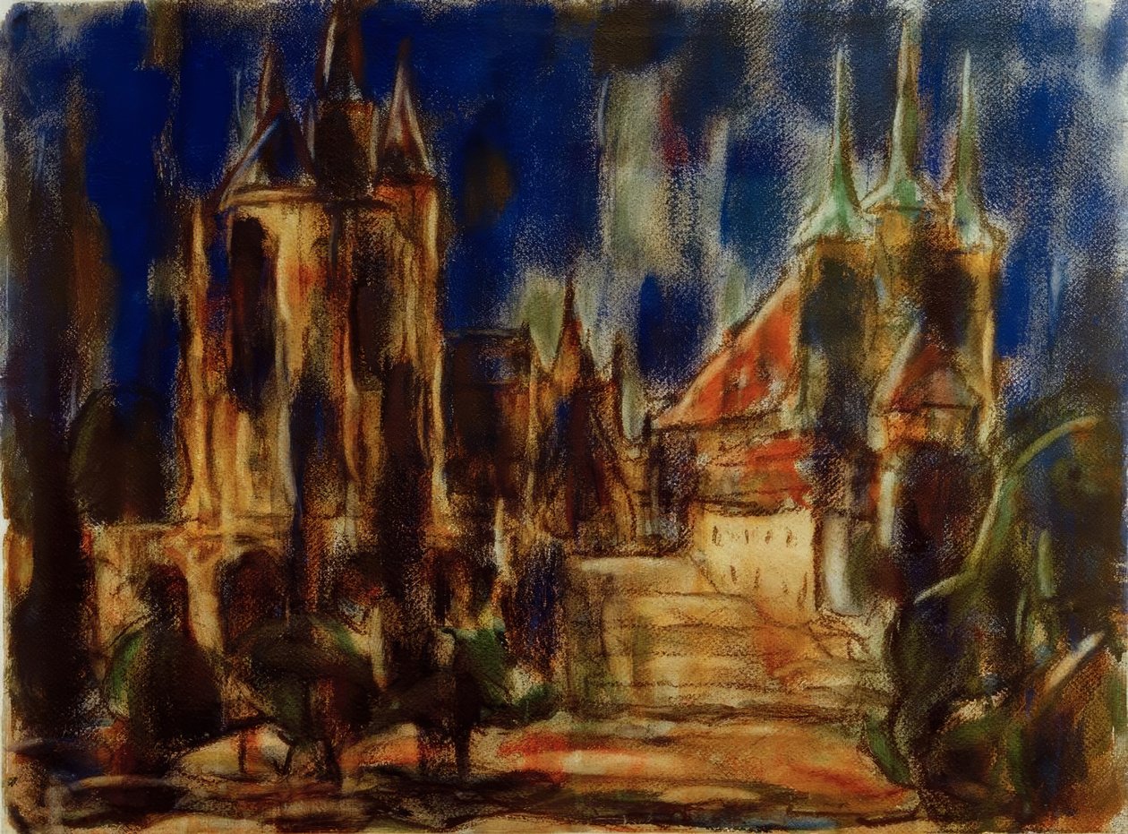 Erfurt (Duomo e Chiesa di San Severo) da Christian Rohlfs