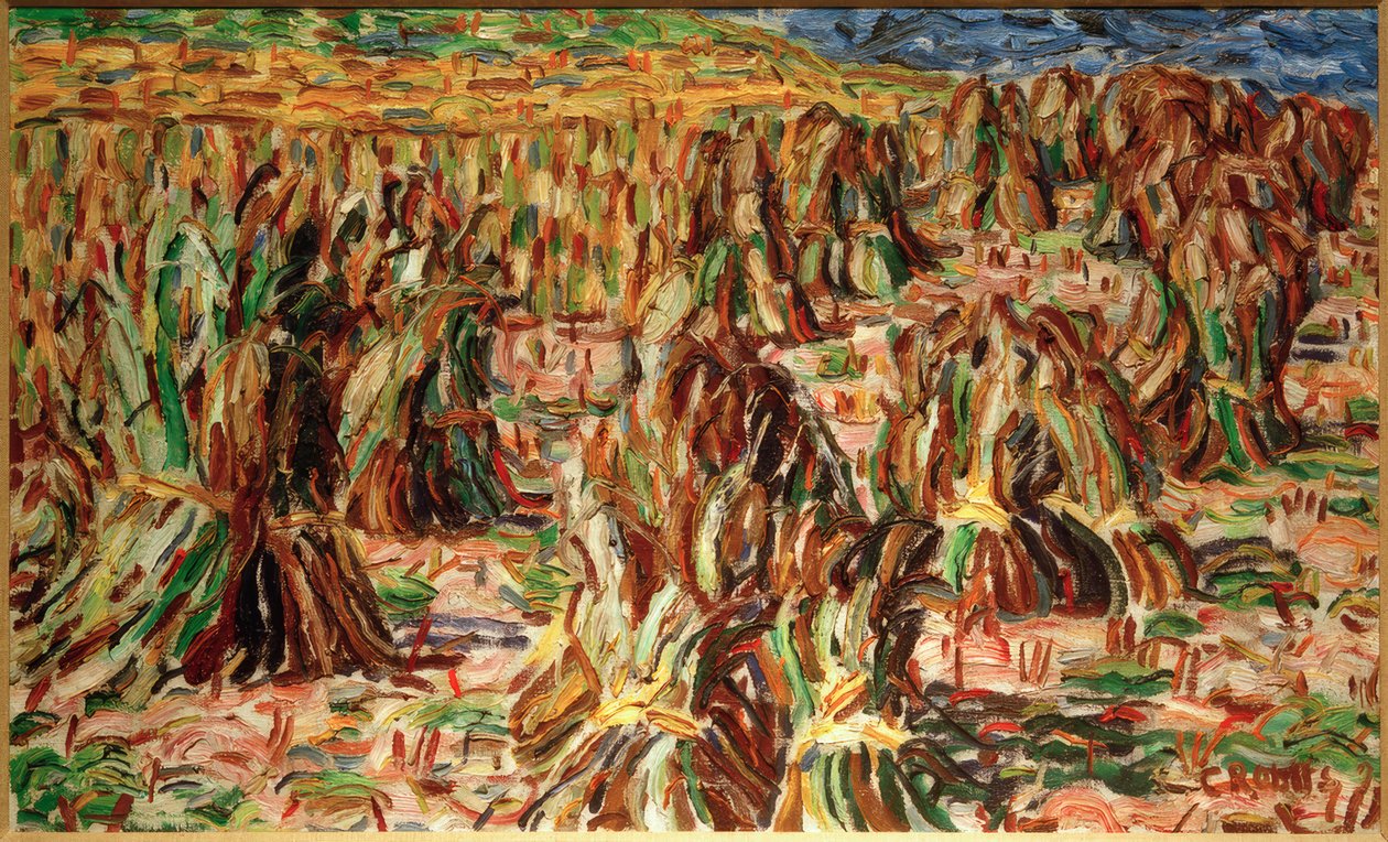 Campo di grano (covoni di grano) da Christian Rohlfs