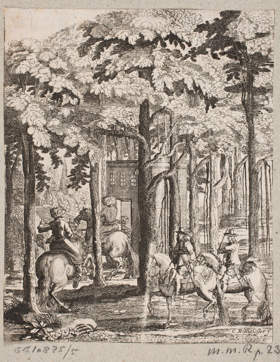 Cavalieri in una foresta da Christian Rothgiesser