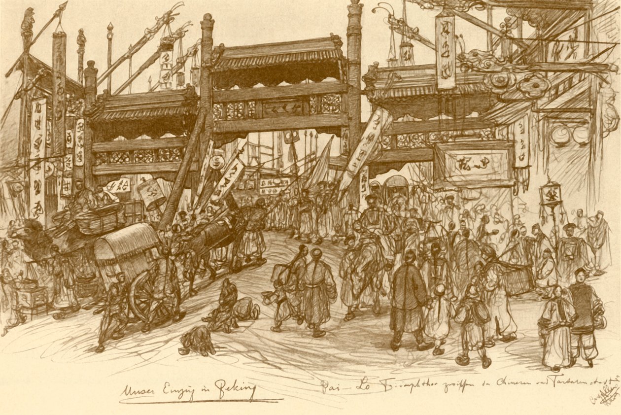 Porte a Pechino, Cina da Christian Wilhelm Allers