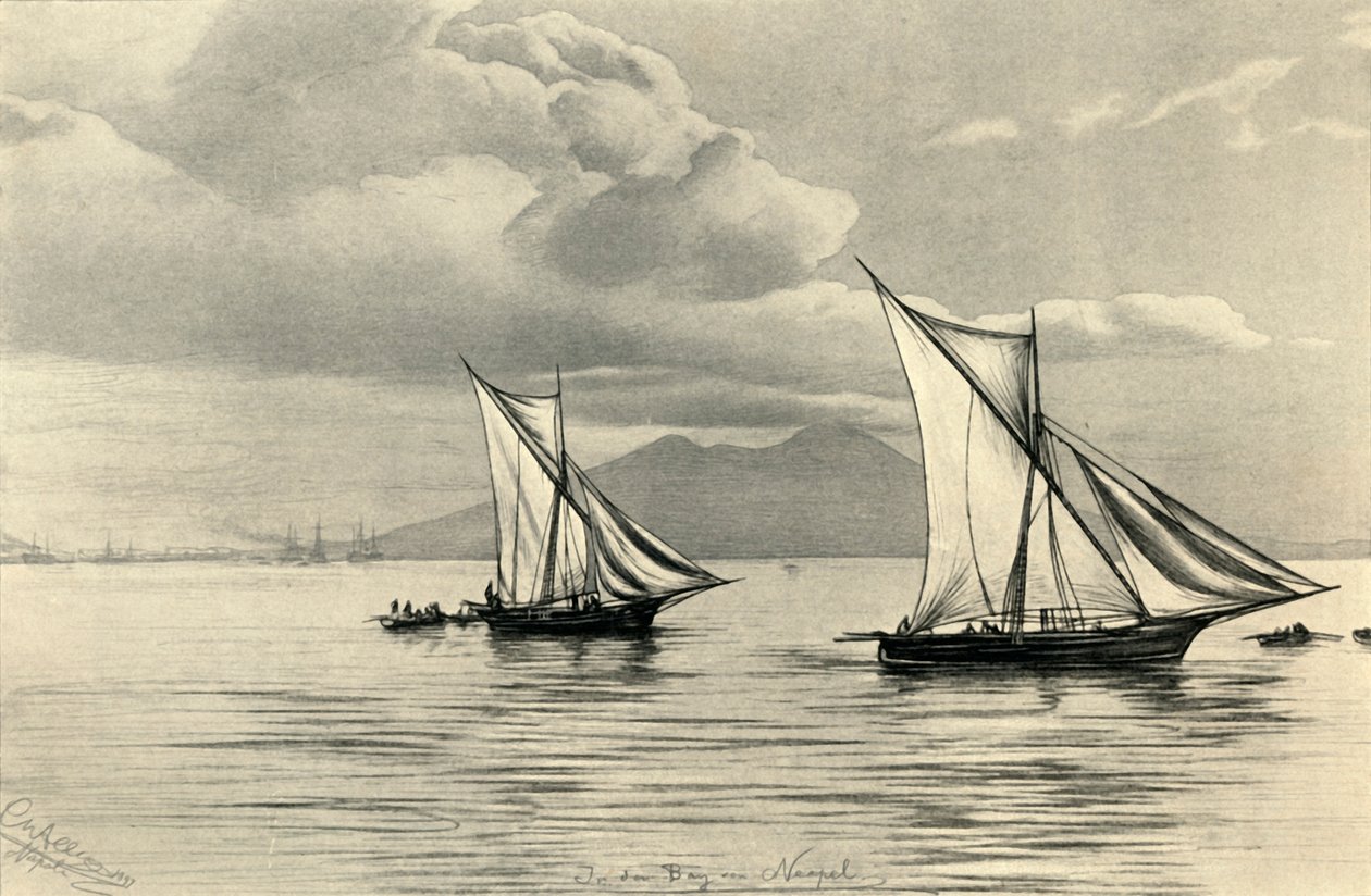 Nella baia di Napoli, 1898 da Christian Wilhelm Allers