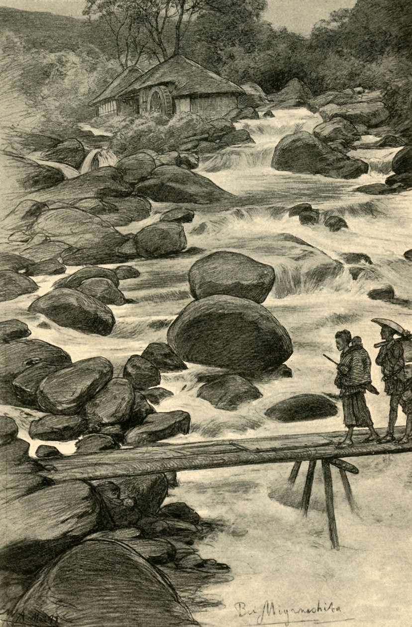 Cascate a Miyanoshita, Giappone, 1898 da Christian Wilhelm Allers