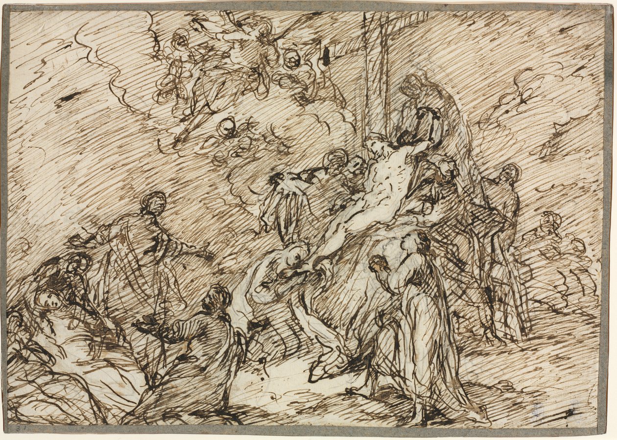 La deposizione (recto) da Christian Wink