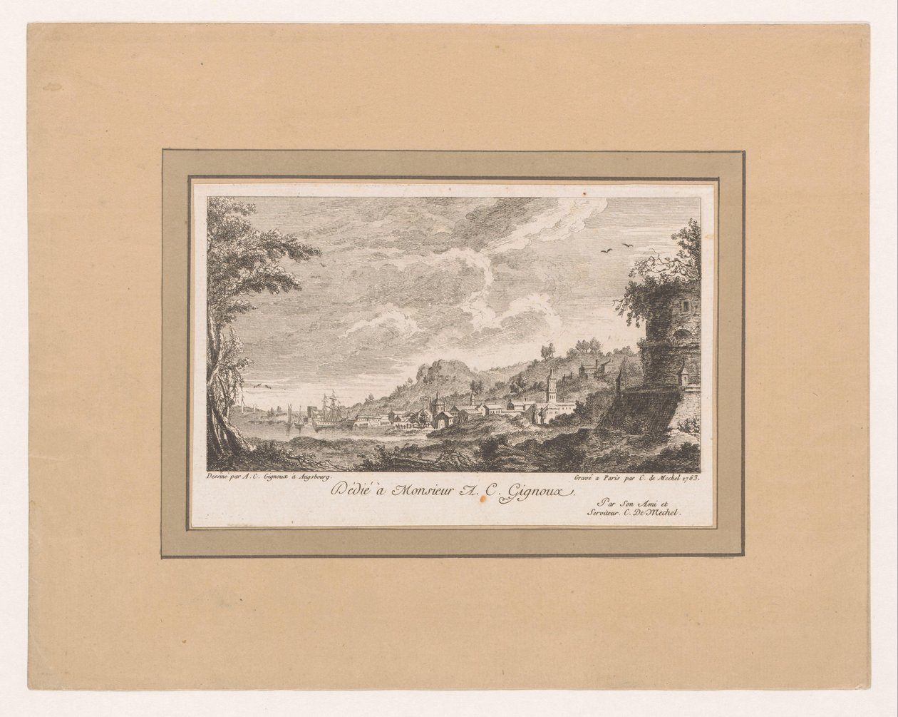 Vista su Augusta da Christian von Mechel