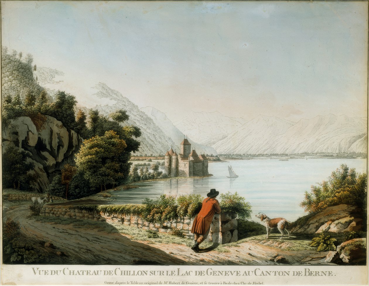 Vista sul castello di Chillon da Christian von Mechel
