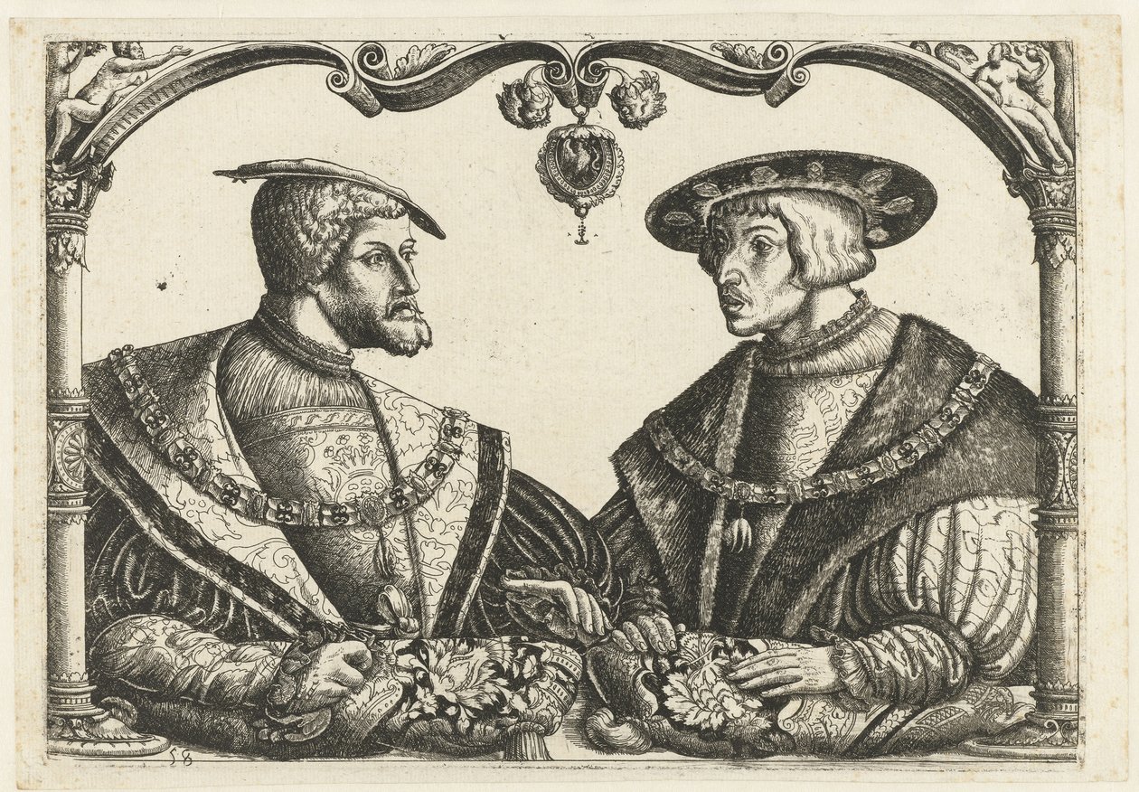 Carlo V e Ferdinando I da Christoffel Bockstorffer