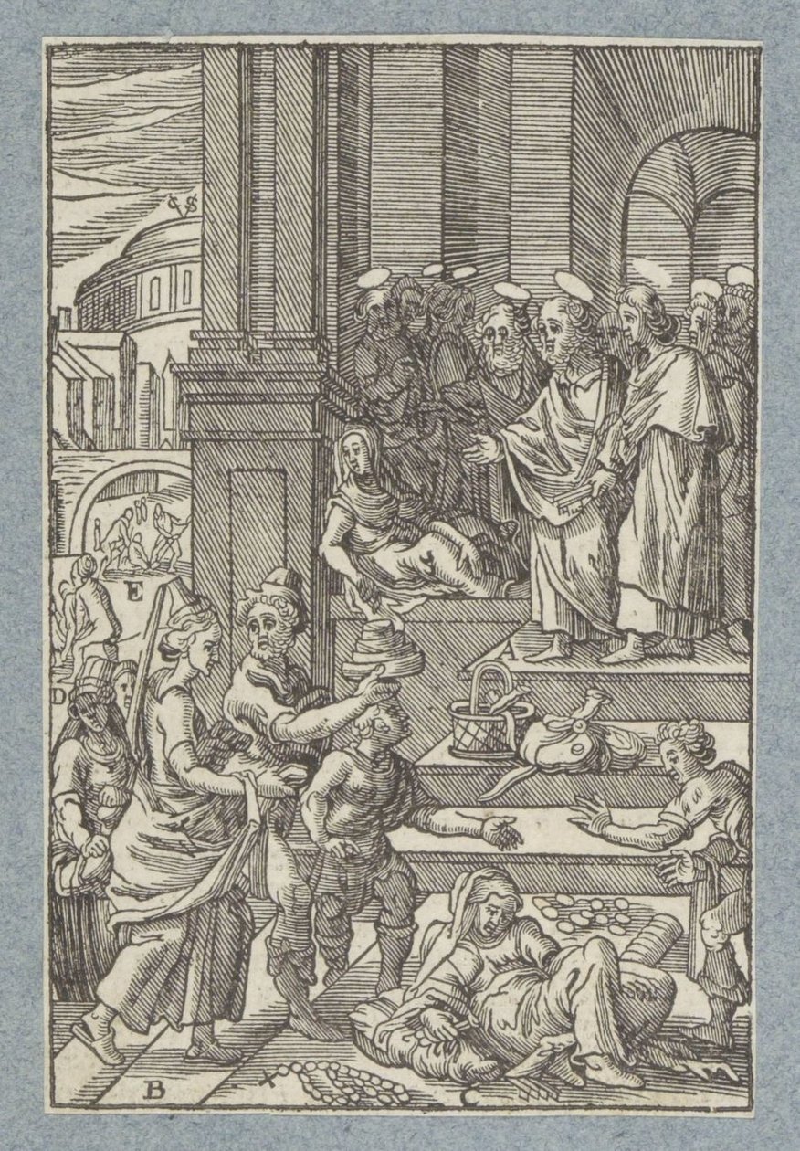 Anania e Saffira da Christoffel van Sichem (II)