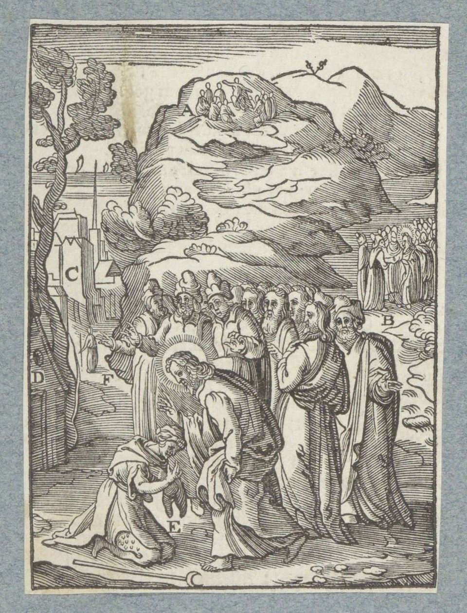 Cristo guarisce un lebbroso da Christoffel van Sichem (II)