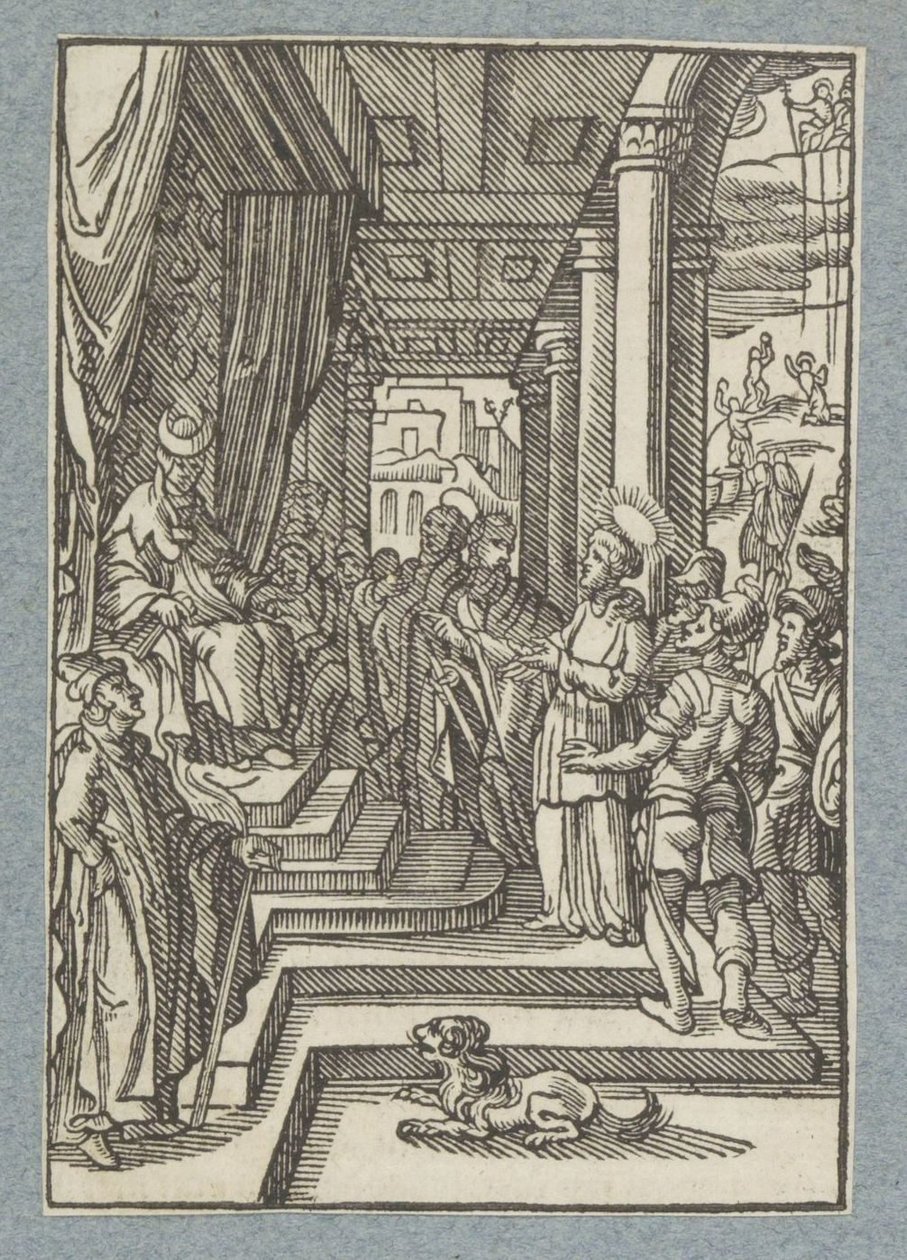 Stefano davanti al sommo sacerdote da Christoffel van Sichem (II)