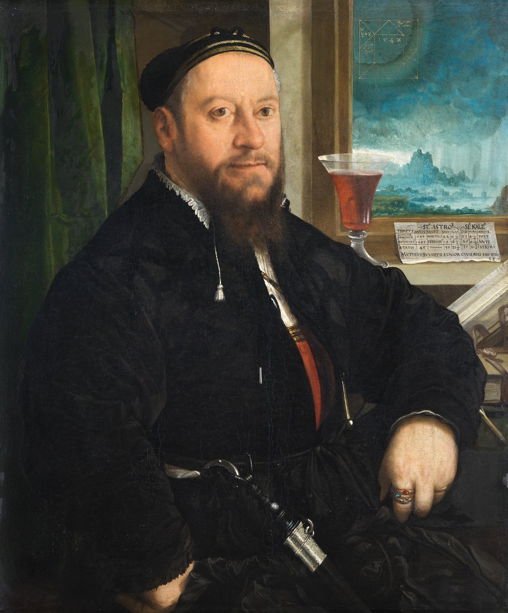 Ritratto di Matthäus Schwarz da Christoph Amberger