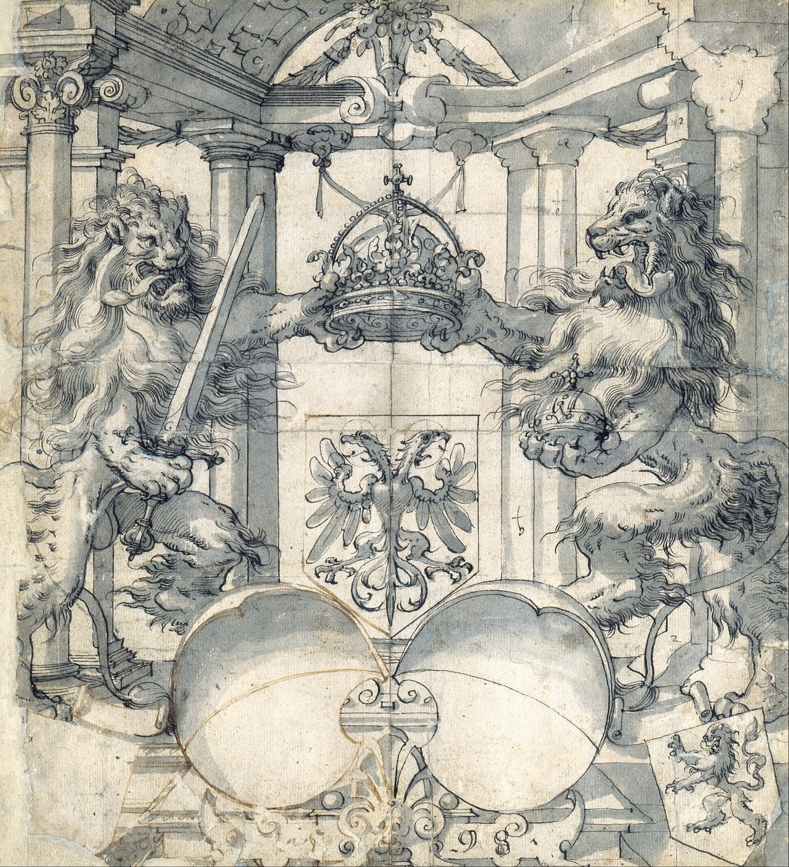 Cartone per una vetrata da Christoph Murer