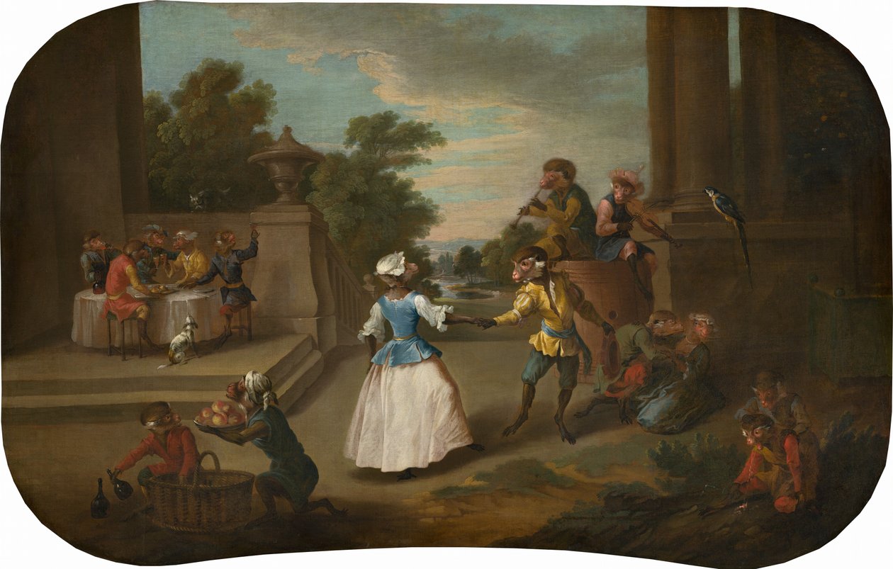 Singerie: La Danza, c. 1739 da Christophe Huet