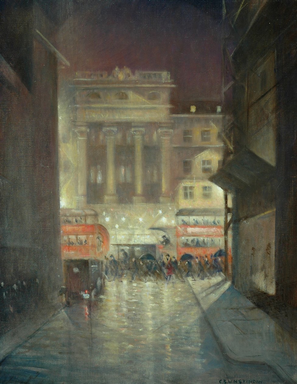 The Strand di notte, c.1937 da Christopher Richard Wynne Nevinson