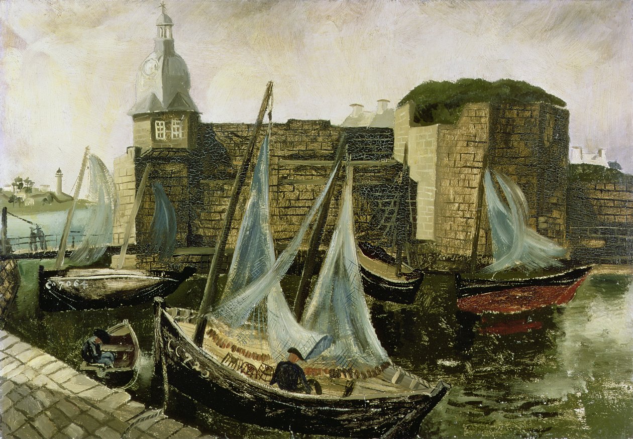 La Ville-Close, Concarneau, Bretagna, 1930 da Christopher Wood
