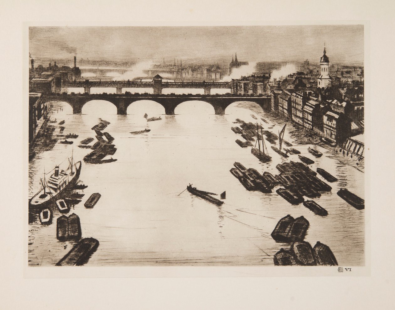 Ponti di Londra, pub. 1924 da Christopher Richard Wynne Nevinson