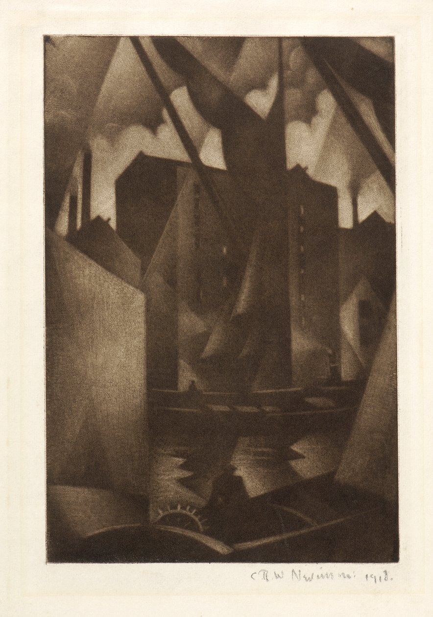 Docks, 1918 da Christopher Richard Wynne Nevinson