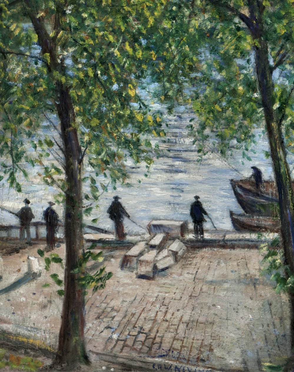 Pescatori sulla Senna, 1939 da Christopher Richard Wynne Nevinson
