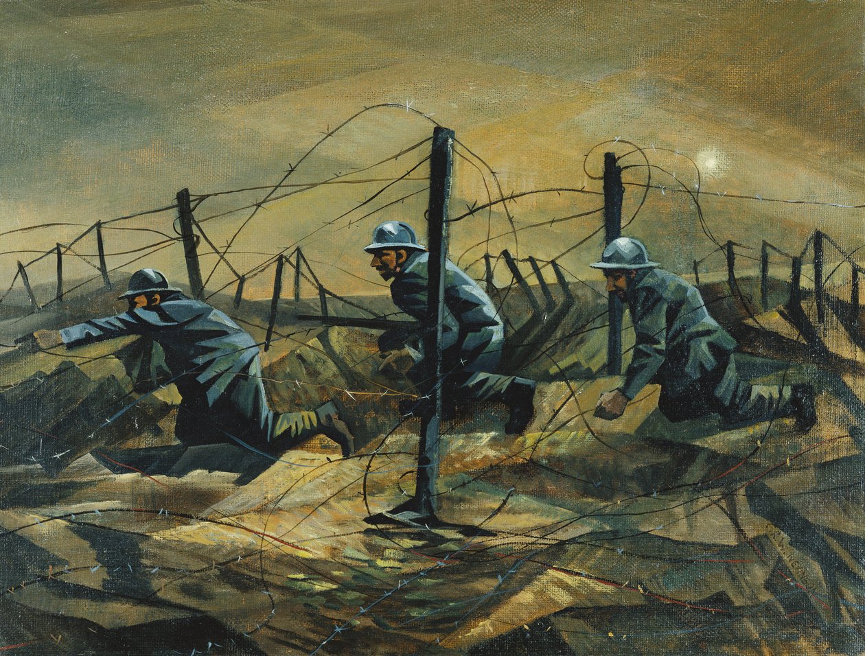 Nelle trincee, 1917 da Christopher Richard Wynne Nevinson