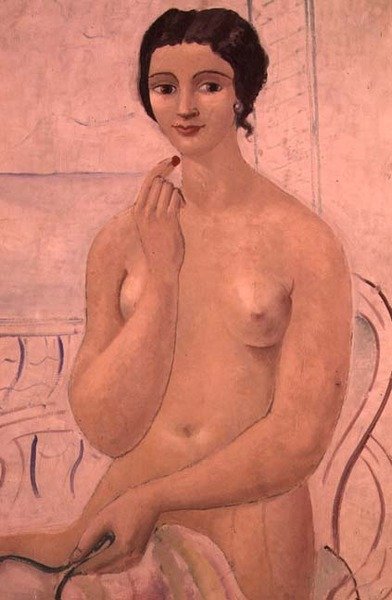 Ragazza con rossetto, c.1925 da Christopher Wood