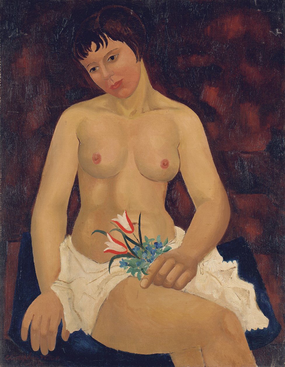 Nudo con tulipani da Christopher Wood