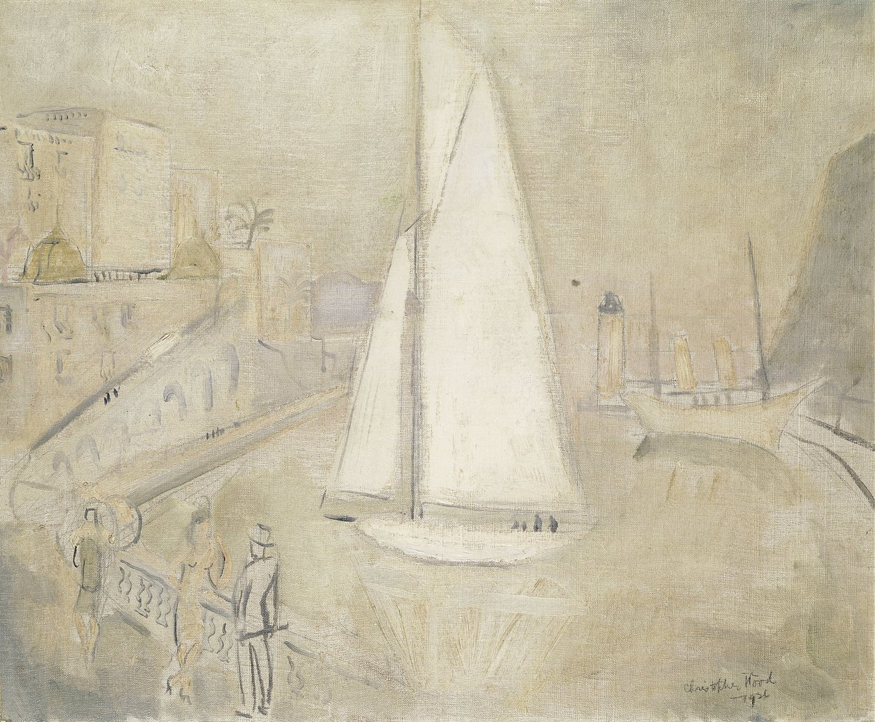 Lo yacht bianco a Monte Carlo da Christopher Wood