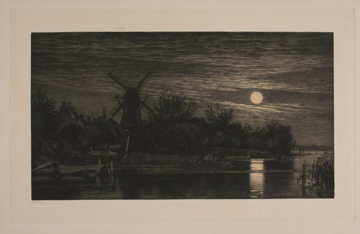 Serata al chiaro di luna a Tubæk da Cilius Johannes Konrad Andersen