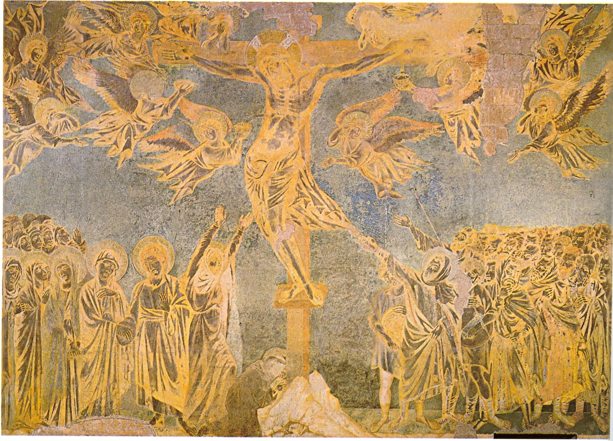 crocifissione del transetto sinistro da Cimabue