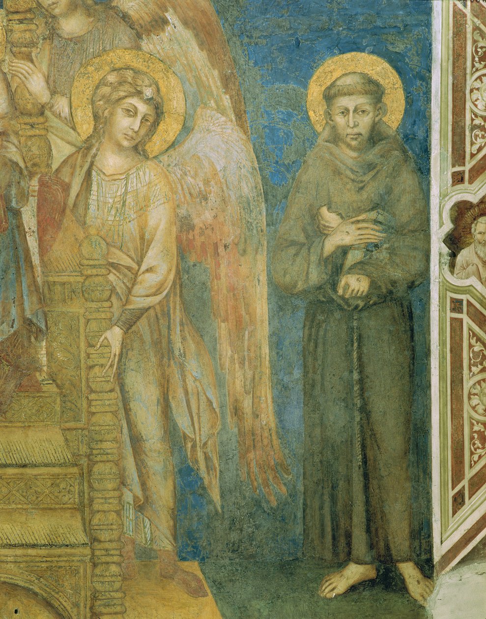 San Francesco con un angelo (dettaglio) da Giovanni Cimabue