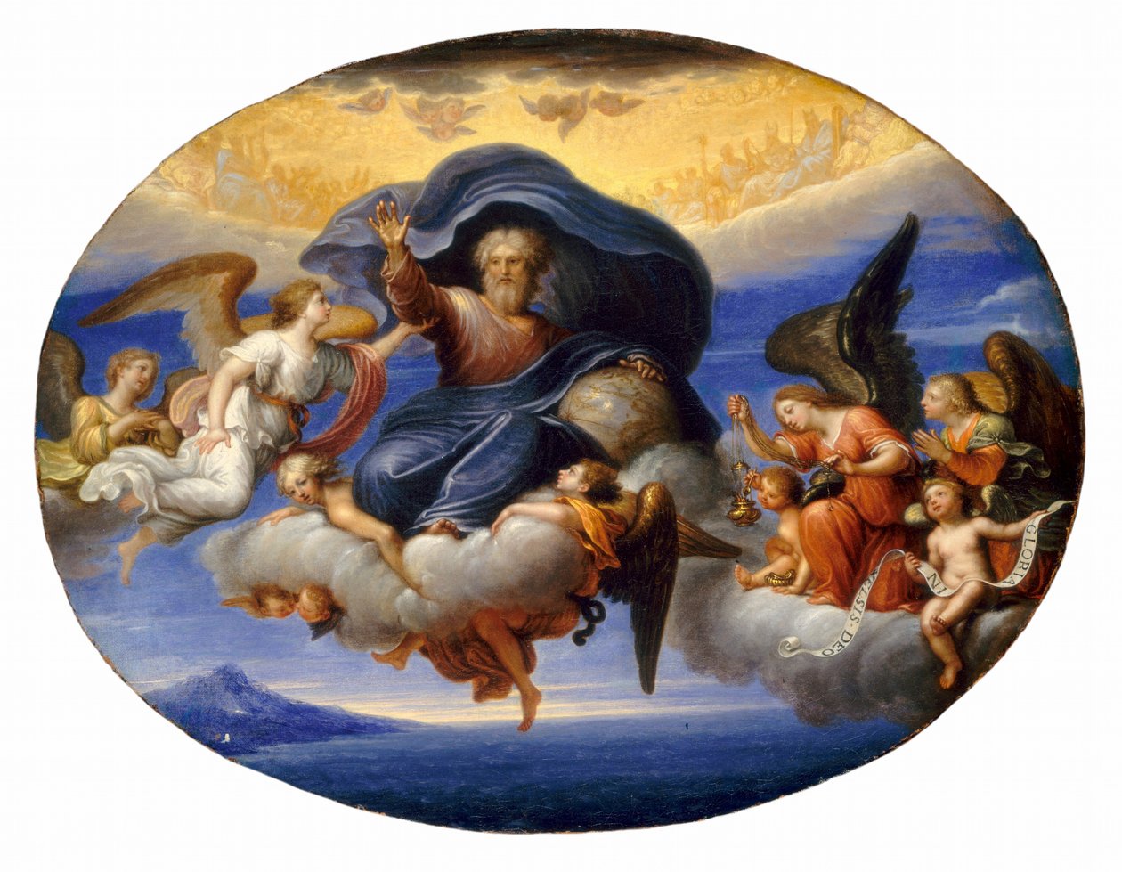 Dio Padre da Circle of Pierre Mignard I