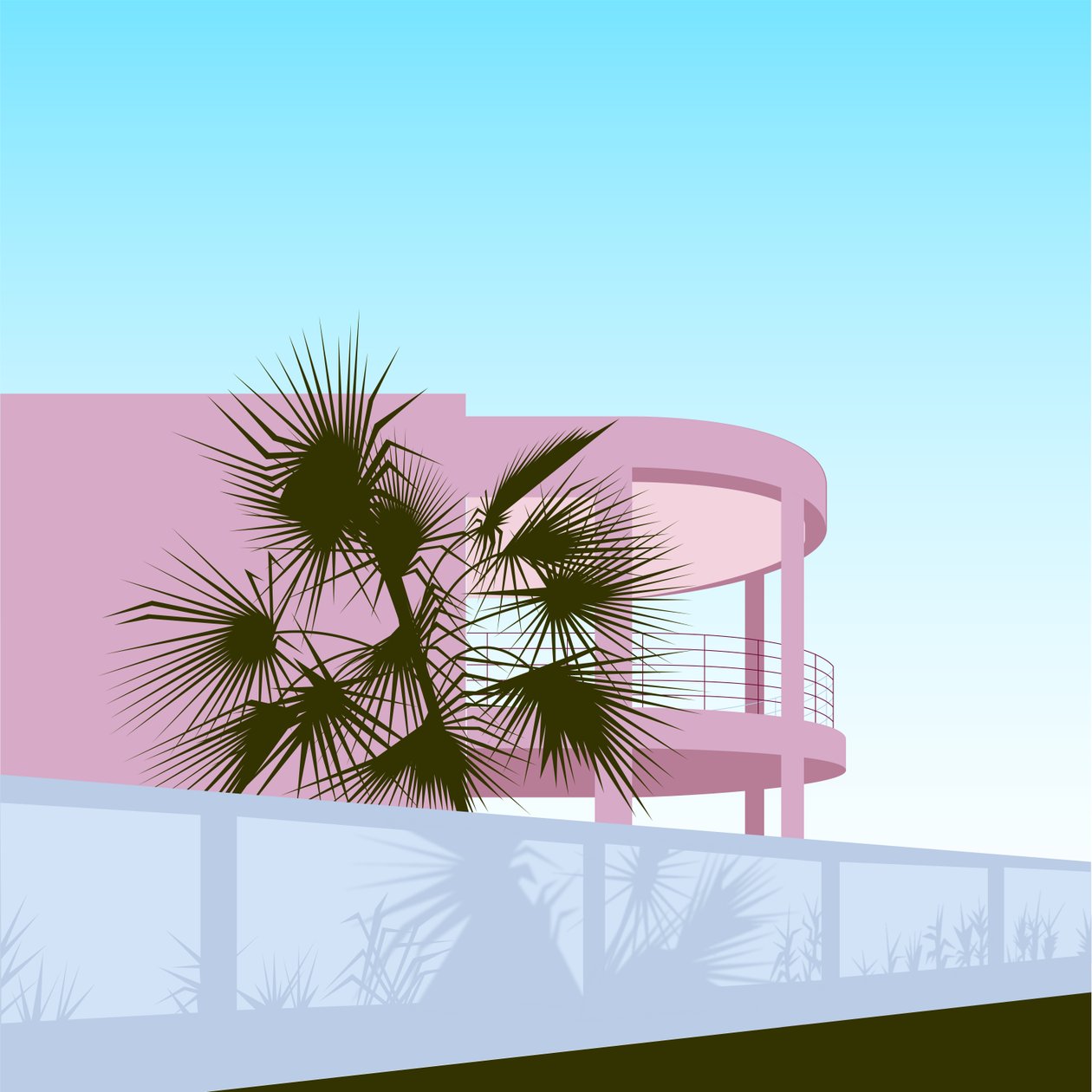 Casa sulla spiaggia in stile Art Deco da Claire Huntley
