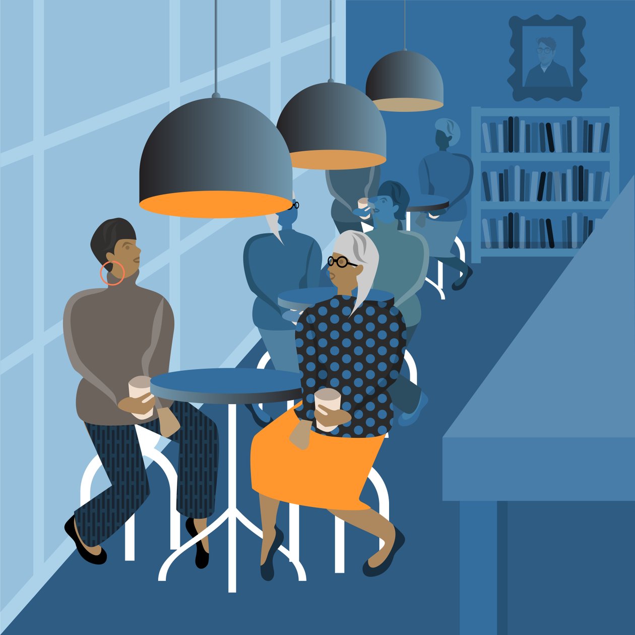 Incontro al caffè da Claire Huntley
