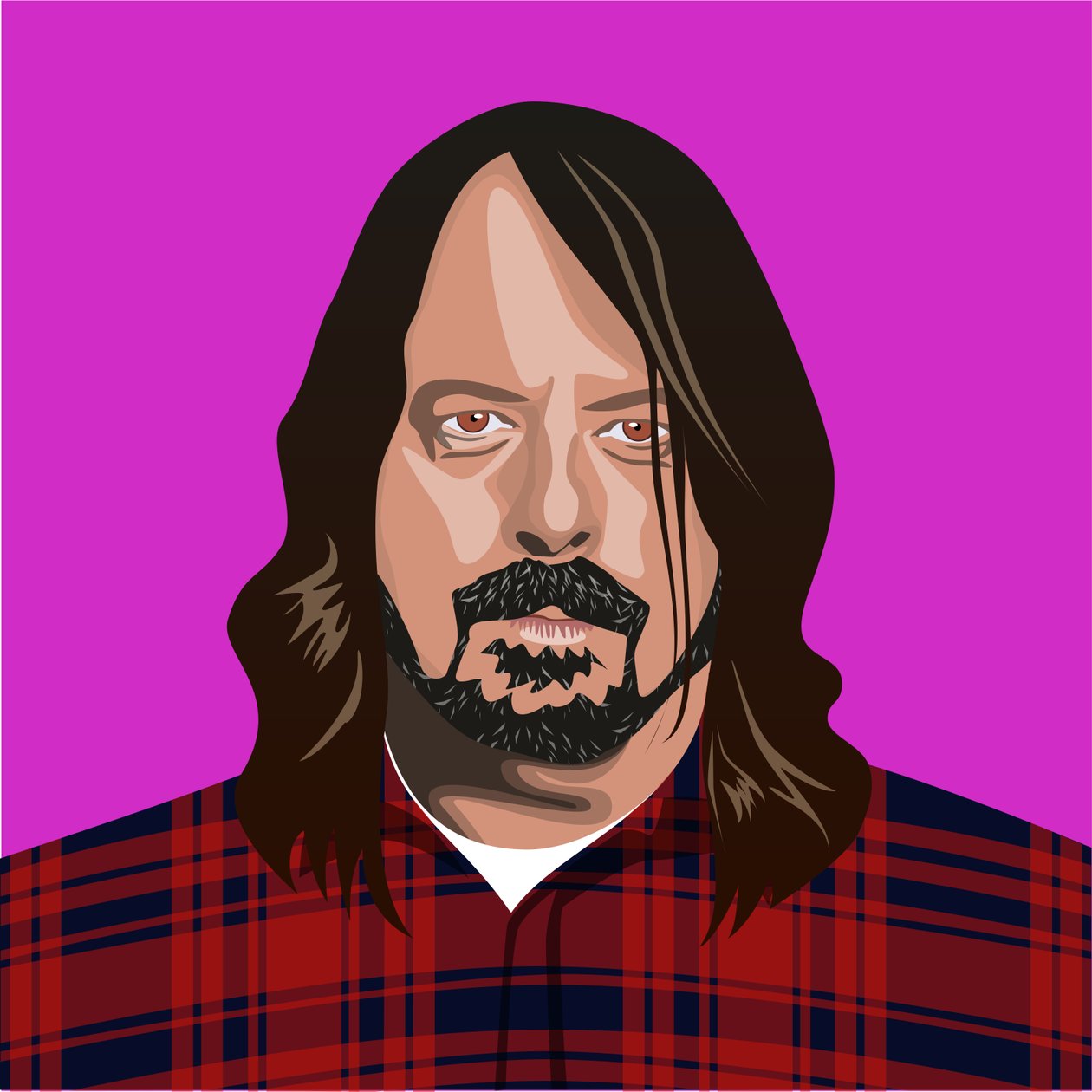 Ritratto di Dave Grohl da Claire Huntley