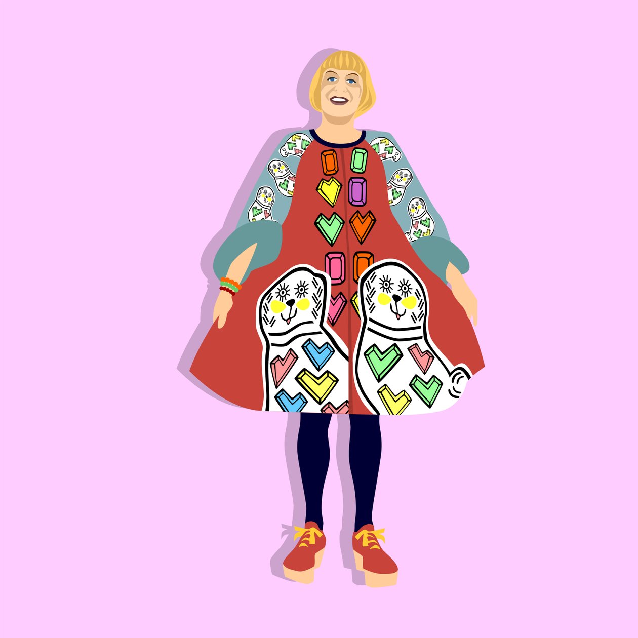 Ritratto di Grayson Perry da Claire Huntley