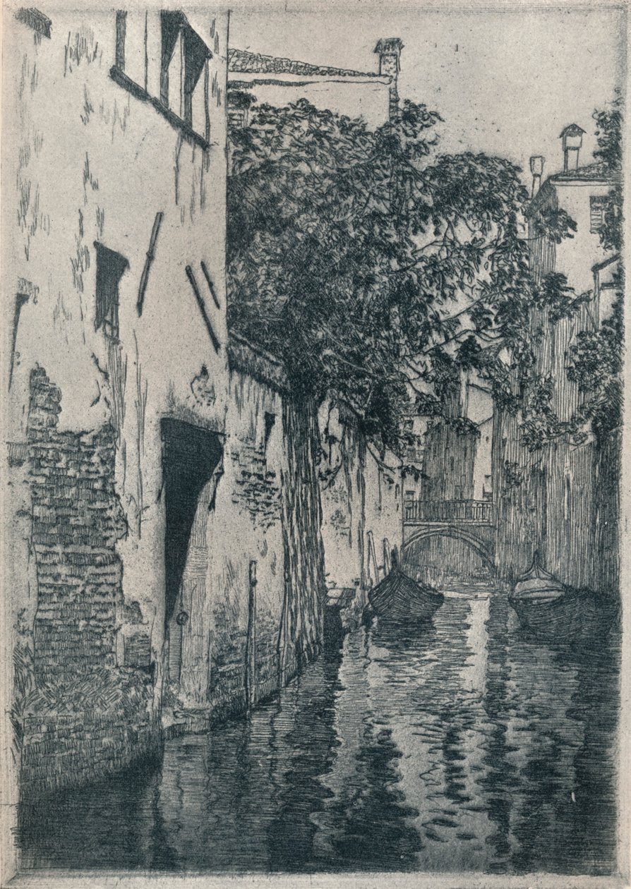 Canale di San Agostino, Venezia, c1905 1914-1915 da Clarence Gagnon