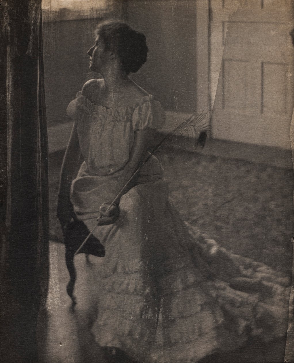 La piuma di pavone, c. 1902 da Clarence H. White