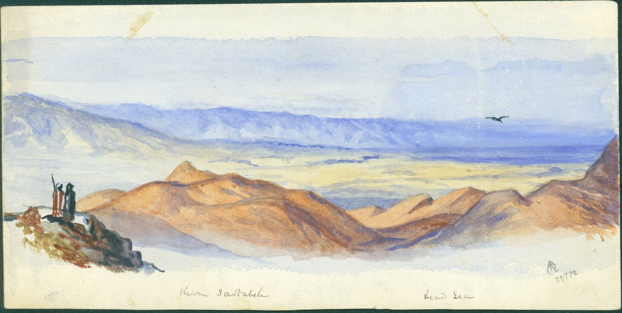 Karn Sartabeh, Valle del Giordano, 1872 da Claude Conder
