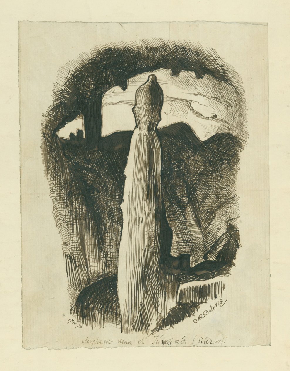 Mogharet Umm el Juweimin, 1873 da Claude Conder