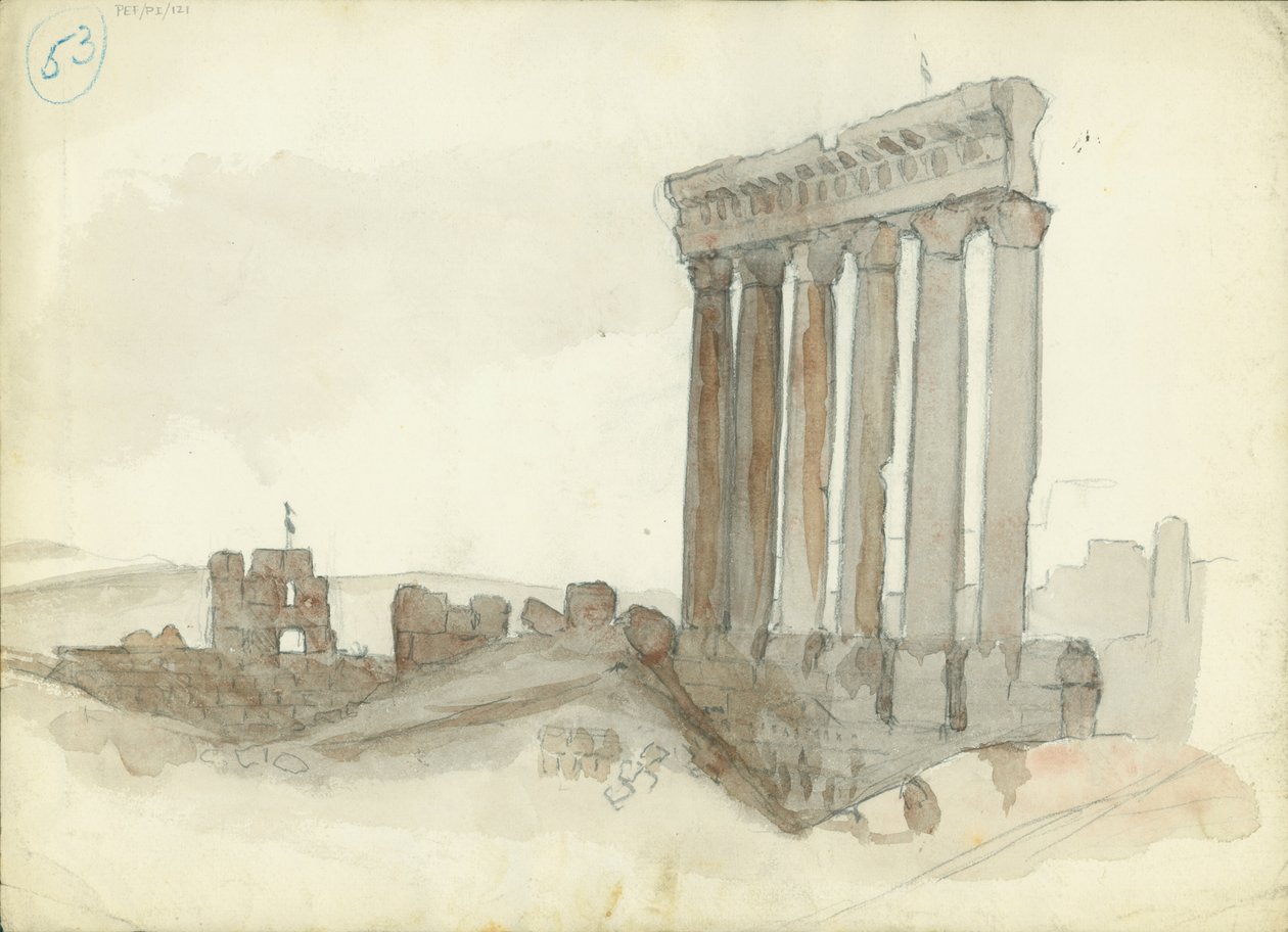 Tempio di Giove, Baalbeck da Claude Conder